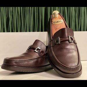 Salvatore Ferragamo brown Leather Horsebit Loafer🔥🔥Mens 9🔥🔥Great Quality